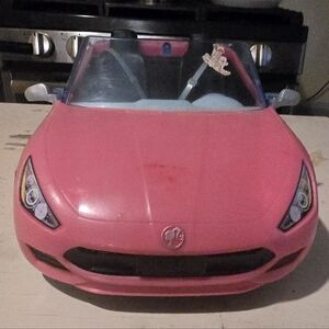 Barbie Doll Pink Convertible Toy Car       Low Milage!